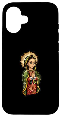 Karikatur Unserer Lieben Frau von Guadalupe Hülle für iPhone 16 von Our Lady Of Guadalupe Catholic Religious Designs
