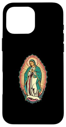 Our Lady Of Guadalupe 80er Jahre Retro Hülle für iPhone 16 Pro Max von Our Lady Of Guadalupe Catholic Religious Designs