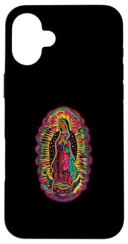 Unsere Liebe Frau von Guadalupe Psychedelic Hülle für iPhone 16 Plus Unsere Liebe Frau von Guadalupe Psychedelic Hülle für iPhone 16 Plus von Our Lady Of Guadalupe Catholic Religious Designs