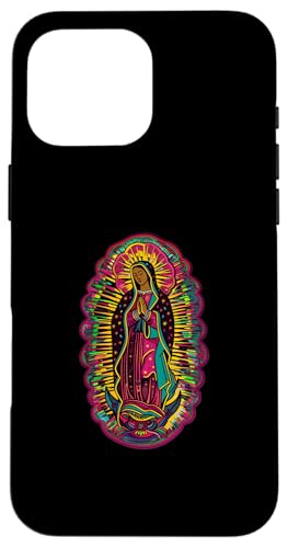 Unsere Liebe Frau von Guadalupe Psychedelic Hülle für iPhone 16 Pro Max von Our Lady Of Guadalupe Catholic Religious Designs