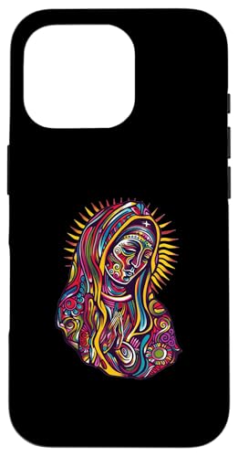 Unsere Liebe Frau von Guadalupe Psychedelic Hülle für iPhone 16 Pro Unsere Liebe Frau von Guadalupe Psychedelic Hülle für iPhone 16 Pro von Our Lady Of Guadalupe Catholic Religious Designs