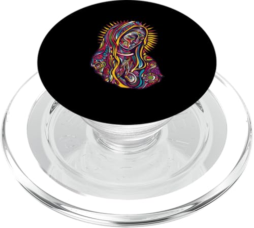 Unsere Liebe Frau von Guadalupe Psychedelic PopSockets PopGrip für MagSafe Unsere Liebe Frau von Guadalupe Psychedelic PopSockets PopGrip für MagSafe von Our Lady Of Guadalupe Catholic Religious Designs