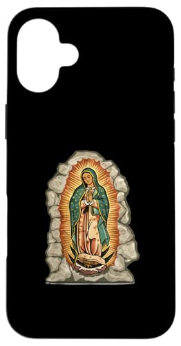 Unsere Liebe Frau von Guadalupe auf einer Steinplatte Hülle für iPhone 16 Plus Unsere Liebe Frau von Guadalupe auf einer Steinplatte Hülle für iPhone 16 Plus von Our Lady Of Guadalupe Catholic Religious Designs