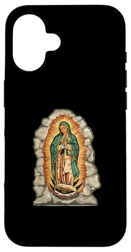Unsere Liebe Frau von Guadalupe auf einer Steinplatte Hülle für iPhone 16 Unsere Liebe Frau von Guadalupe auf einer Steinplatte Hülle für iPhone 16 von Our Lady Of Guadalupe Catholic Religious Designs