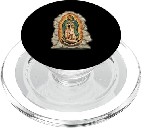 Unsere Liebe Frau von Guadalupe auf einer Steinplatte PopSockets PopGrip für MagSafe Unsere Liebe Frau von Guadalupe auf einer Steinplatte PopSockets PopGrip für MagSafe von Our Lady Of Guadalupe Catholic Religious Designs