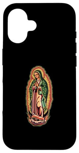 Unsere Liebe Frau von Guadalupe hält eine Bibel Hülle für iPhone 16 von Our Lady Of Guadalupe Catholic Religious Designs
