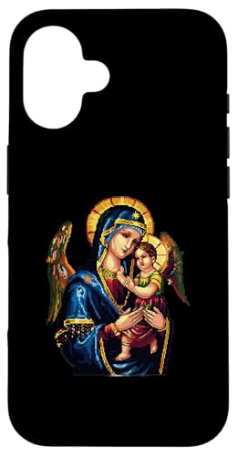 Pixelkunst Unserer Lieben Frau von Perpetual Help Hülle für iPhone 16 Pixelkunst Unserer Lieben Frau von Perpetual Help Hülle für iPhone 16 von Our Lady Of Perpetual Help Catholic Religious