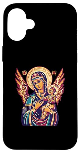 Unsere Liebe Frau von Perpetual Help 80er Retro Hülle für iPhone 16 Plus Unsere Liebe Frau von Perpetual Help 80er Retro Hülle für iPhone 16 Plus von Our Lady Of Perpetual Help Catholic Religious