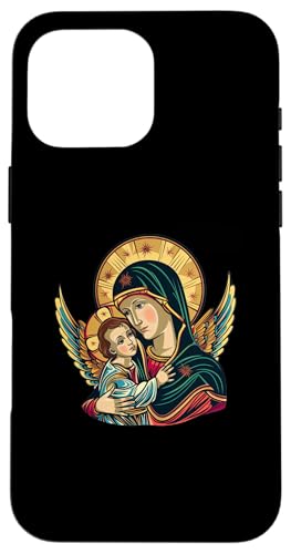 Unsere Liebe Frau von Perpetual Help 80er Retro Hülle für iPhone 16 Pro Max Unsere Liebe Frau von Perpetual Help 80er Retro Hülle für iPhone 16 Pro Max von Our Lady Of Perpetual Help Catholic Religious