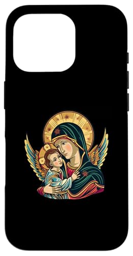 Unsere Liebe Frau von Perpetual Help 80er Retro Hülle für iPhone 16 Pro Unsere Liebe Frau von Perpetual Help 80er Retro Hülle für iPhone 16 Pro von Our Lady Of Perpetual Help Catholic Religious