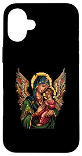 Unsere Liebe Frau von der Immerwährenden Hilfe 8 Bit Hülle für iPhone 16 Plus von Our Lady Of Perpetual Help Catholic Religious