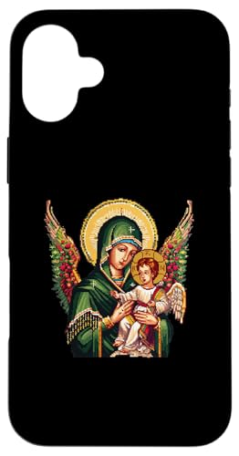 Unsere Liebe Frau von der Immerwährenden Hilfe 8 Bit Hülle für iPhone 16 Plus von Our Lady Of Perpetual Help Catholic Religious
