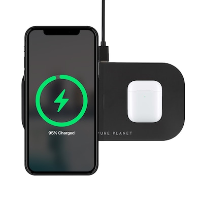 OUR PURE PLANET Wireless Dual Charging Pad 15W Quick Charge 3.0 von Our Pure Planet