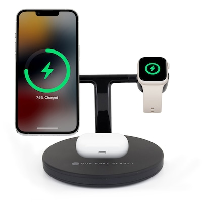 OUR PURE PLANET Wireless MagSafe Charging Dock 15W Quick Charge 3.0 von Our Pure Planet