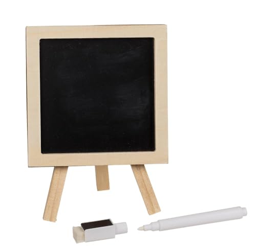 Mini-Magnettafel, Retro, mit Stift und Ständer, ca. 10 cm, 1 Stück im Display von Out of the blue