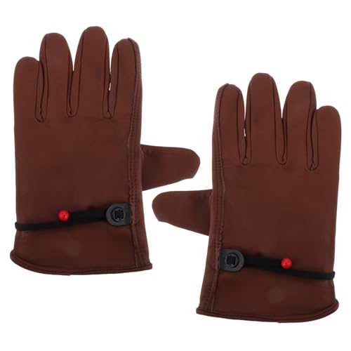 Outanaya 1 Paar Anti-verbrühungs-handschuhe Zum Grillen Dirtbike-rennhandschuhe Mechaniker Handschuhe Hitzebeständige Handschuhe Waschhandschuhe Brown Oberschicht Rindsleder von Outanaya