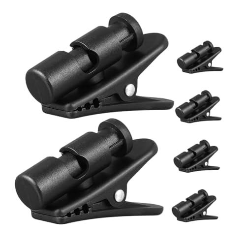Outanaya 6 Stück Kopfhörerkabel -fixklamme Kopfhörerclip Kabelbekleidungsclip Kabelclips Für Kopfhörer Mikrofonkabelklemme Drahtklemmen Aus Kunststoff Abnehmbare Kabelclips Black Plastik von Outanaya