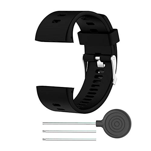 Outbit Armband - TPE Material Armband Uhrenarmband Ersatz Armbandgürtel Passend für POL-AR V800 Smart Watch(Schwarz) von Outbit