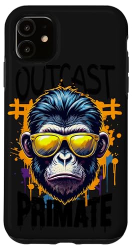 Gorilla Graffiti Style Outcast Primatenaffe Hülle für iPhone 11 von Outcast Ape