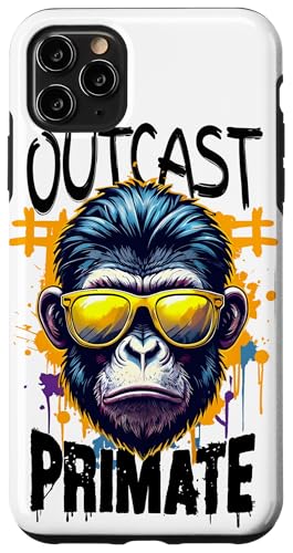 Hülle für iPhone 11 Pro Max Gorilla Outcast Primate, mutiger Graffiti-Stil von Outcast Ape