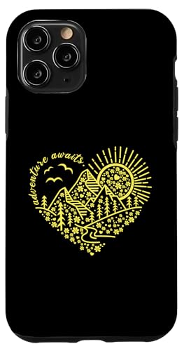 Abenteuer erwartet Outdoor Natur Wanderung Berg Reise Herz Hülle für iPhone 11 Pro Abenteuer erwartet Outdoor Natur Wanderung Berg Reise Herz Hülle für iPhone 11 Pro von Outdoor Nature Hike Mountain Travel Wildlife Heart