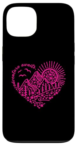 Abenteuer erwartet Outdoor Natur Wanderung Berg Reise Herz Hülle für iPhone 13 Abenteuer erwartet Outdoor Natur Wanderung Berg Reise Herz Hülle für iPhone 13 von Outdoor Nature Hike Mountain Travel Wildlife Heart