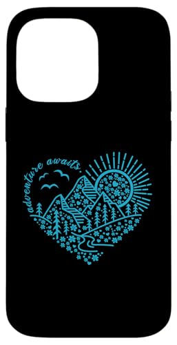 Abenteuer erwartet Outdoor Natur Wanderung Berg Reise Herz Hülle für iPhone 14 Pro Max Abenteuer erwartet Outdoor Natur Wanderung Berg Reise Herz Hülle für iPhone 14 Pro Max von Outdoor Nature Hike Mountain Travel Wildlife Heart
