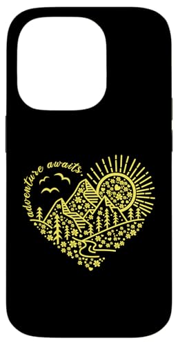 Abenteuer erwartet Outdoor Natur Wanderung Berg Reise Herz Hülle für iPhone 14 Pro Abenteuer erwartet Outdoor Natur Wanderung Berg Reise Herz Hülle für iPhone 14 Pro von Outdoor Nature Hike Mountain Travel Wildlife Heart