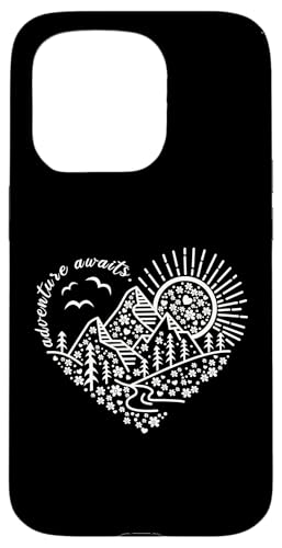 Abenteuer erwartet Outdoor Natur Wanderung Berg Reise Herz Hülle für iPhone 15 Pro Abenteuer erwartet Outdoor Natur Wanderung Berg Reise Herz Hülle für iPhone 15 Pro von Outdoor Nature Hike Mountain Travel Wildlife Heart