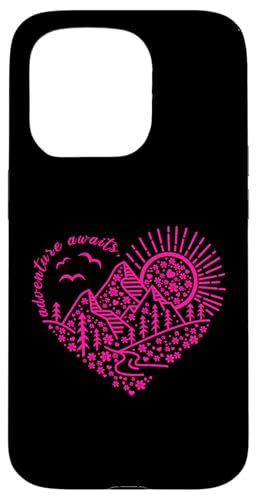 Abenteuer erwartet Outdoor Natur Wanderung Berg Reise Herz Hülle für iPhone 15 Pro Abenteuer erwartet Outdoor Natur Wanderung Berg Reise Herz Hülle für iPhone 15 Pro von Outdoor Nature Hike Mountain Travel Wildlife Heart