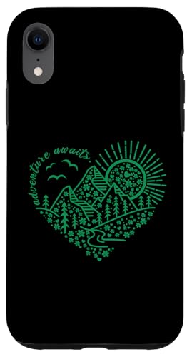 Abenteuer erwartet Outdoor Natur Wanderung Berg Reise Herz Hülle für iPhone XR Abenteuer erwartet Outdoor Natur Wanderung Berg Reise Herz Hülle für iPhone XR von Outdoor Nature Hike Mountain Travel Wildlife Heart