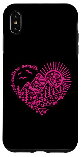 Abenteuer erwartet Outdoor Natur Wanderung Berg Reise Herz Hülle für iPhone XS Max Abenteuer erwartet Outdoor Natur Wanderung Berg Reise Herz Hülle für iPhone XS Max von Outdoor Nature Hike Mountain Travel Wildlife Heart