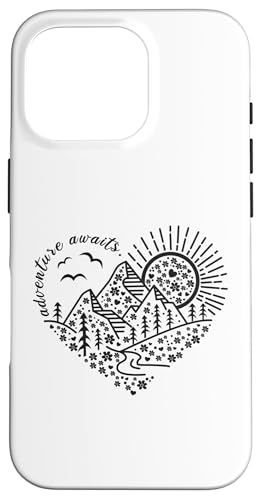 Outdoor-Naturabenteuerfreunde und so beginnt das Abenteuer Hülle für iPhone 16 Pro Outdoor-Naturabenteuerfreunde und so beginnt das Abenteuer Hülle für iPhone 16 Pro von Outdoor Nature Hike Mountain Travel Wildlife Heart