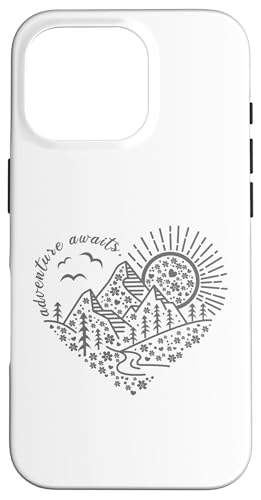 Outdoor-Naturabenteuerfreunde und so beginnt das Abenteuer Hülle für iPhone 16 Pro Outdoor-Naturabenteuerfreunde und so beginnt das Abenteuer Hülle für iPhone 16 Pro von Outdoor Nature Hike Mountain Travel Wildlife Heart