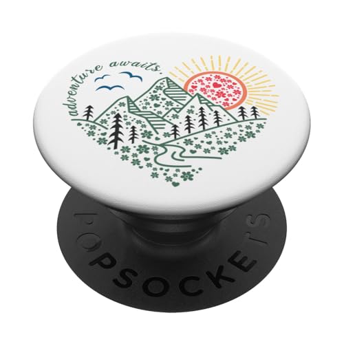 Outdoor-Naturabenteuerfreunde und so beginnt das Abenteuer PopSockets Klebender PopGrip Outdoor-Naturabenteuerfreunde und so beginnt das Abenteuer PopSockets Klebender PopGrip von Outdoor Nature Hike Mountain Travel Wildlife Heart