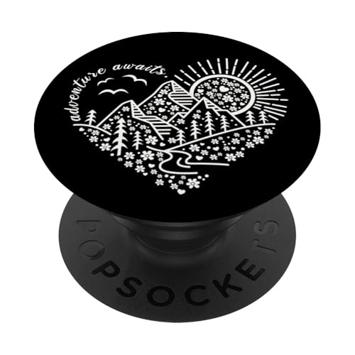 Outdoor-Naturabenteuerfreunde und so beginnt das Abenteuer PopSockets Klebender PopGrip Outdoor-Naturabenteuerfreunde und so beginnt das Abenteuer PopSockets Klebender PopGrip von Outdoor Nature Hike Mountain Travel Wildlife Heart