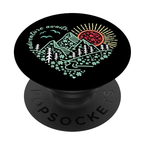 Outdoor-Naturabenteuerfreunde und so beginnt das Abenteuer PopSockets Klebender PopGrip Outdoor-Naturabenteuerfreunde und so beginnt das Abenteuer PopSockets Klebender PopGrip von Outdoor Nature Hike Mountain Travel Wildlife Heart