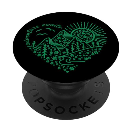 Outdoor-Naturabenteuerfreunde und so beginnt das Abenteuer PopSockets Klebender PopGrip Outdoor-Naturabenteuerfreunde und so beginnt das Abenteuer PopSockets Klebender PopGrip von Outdoor Nature Hike Mountain Travel Wildlife Heart