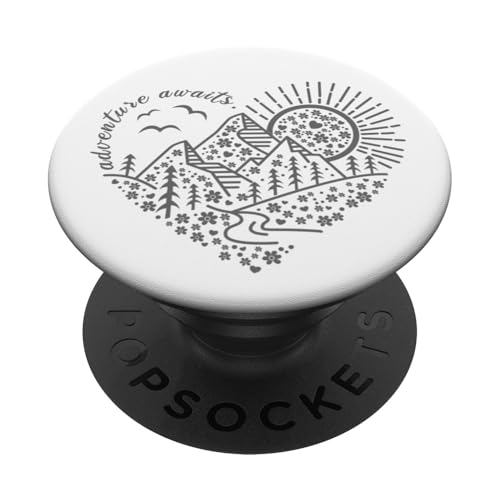 Outdoor-Naturabenteuerfreunde und so beginnt das Abenteuer PopSockets Klebender PopGrip Outdoor-Naturabenteuerfreunde und so beginnt das Abenteuer PopSockets Klebender PopGrip von Outdoor Nature Hike Mountain Travel Wildlife Heart
