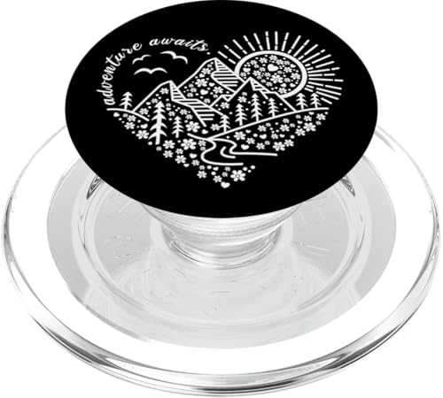 Outdoor-Naturabenteuerfreunde und so beginnt das Abenteuer PopSockets PopGrip für MagSafe Outdoor-Naturabenteuerfreunde und so beginnt das Abenteuer PopSockets PopGrip für MagSafe von Outdoor Nature Hike Mountain Travel Wildlife Heart