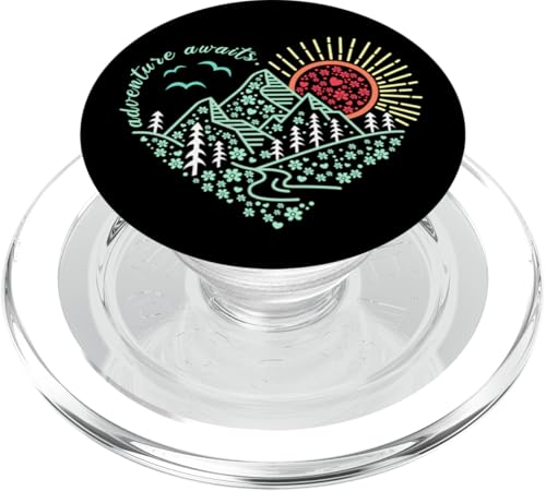 Outdoor-Naturabenteuerfreunde und so beginnt das Abenteuer PopSockets PopGrip für MagSafe Outdoor-Naturabenteuerfreunde und so beginnt das Abenteuer PopSockets PopGrip für MagSafe von Outdoor Nature Hike Mountain Travel Wildlife Heart