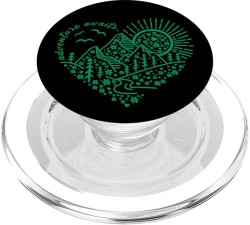 Outdoor-Naturabenteuerfreunde und so beginnt das Abenteuer PopSockets PopGrip für MagSafe Outdoor-Naturabenteuerfreunde und so beginnt das Abenteuer PopSockets PopGrip für MagSafe von Outdoor Nature Hike Mountain Travel Wildlife Heart