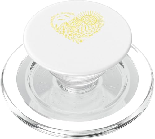 Outdoor-Naturabenteuerfreunde und so beginnt das Abenteuer PopSockets PopGrip für MagSafe von Outdoor Nature Hike Mountain Travel Wildlife Heart