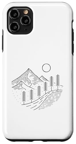 Retro Outdoor Natur Wildlife Berg Wald Sonne Abenteuer Hülle für iPhone 11 Pro Max von Outdoor Nature Wildlife Mountain Forest Adventure