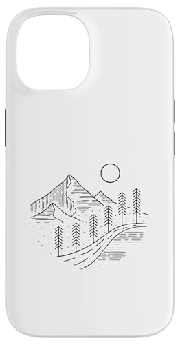 Retro Outdoor Natur Wildlife Berg Wald Sonne Abenteuer Hülle für iPhone 14 von Outdoor Nature Wildlife Mountain Forest Adventure