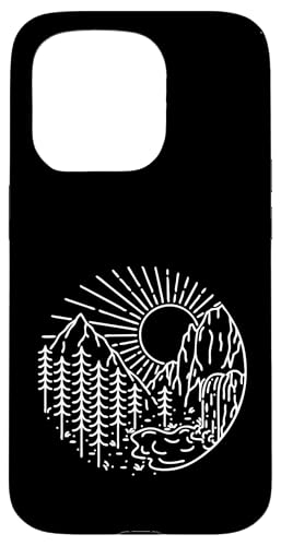 Retro Outdoor Natur Wildlife Berg Wald Sonne Abenteuer Hülle für iPhone 15 Pro Retro Outdoor Natur Wildlife Berg Wald Sonne Abenteuer Hülle für iPhone 15 Pro von Outdoor Nature Wildlife Mountain Forest Adventure
