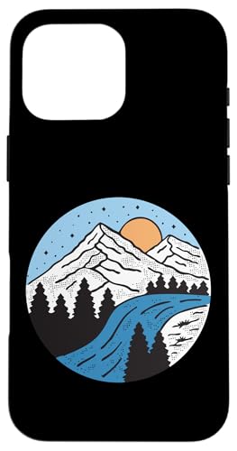 Retro Outdoor Natur Wildlife Berg Wald Sonne Abenteuer Hülle für iPhone 16 Pro Max Retro Outdoor Natur Wildlife Berg Wald Sonne Abenteuer Hülle für iPhone 16 Pro Max von Outdoor Nature Wildlife Mountain Forest Adventure