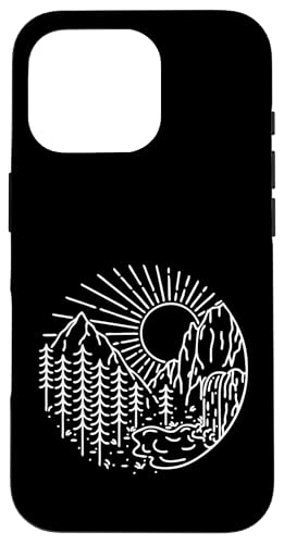 Retro Outdoor Natur Wildlife Berg Wald Sonne Abenteuer Hülle für iPhone 16 Pro Retro Outdoor Natur Wildlife Berg Wald Sonne Abenteuer Hülle für iPhone 16 Pro von Outdoor Nature Wildlife Mountain Forest Adventure
