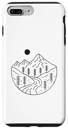 Retro Outdoor Natur Wildlife Berg Wald Sonne Abenteuer Hülle für iPhone 7 Plus/8 Plus von Outdoor Nature Wildlife Mountain Forest Adventure