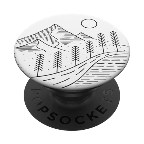 Retro Outdoor Natur Wildlife Berg Wald Sonne Abenteuer PopSockets Klebender PopGrip Retro Outdoor Natur Wildlife Berg Wald Sonne Abenteuer PopSockets Klebender PopGrip von Outdoor Nature Wildlife Mountain Forest Adventure